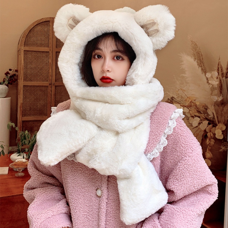Han Chữ Cái Cho Mũ Khăn Choàng Găng Tay Mũ Hoodie Mùa Đông Cho Halloween Giáng Sinh Mới Ye