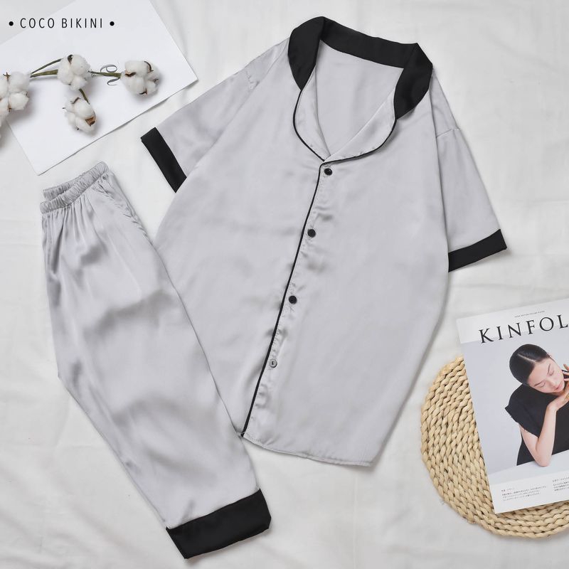 𝑪𝑶𝑪𝑶 𝑩𝑰𝑲𝑰𝑵𝑰 Bộ Đồ Ngủ - Đồ Mặc Nhà Lụa Satin ( VCC10131 ) | BigBuy360 - bigbuy360.vn