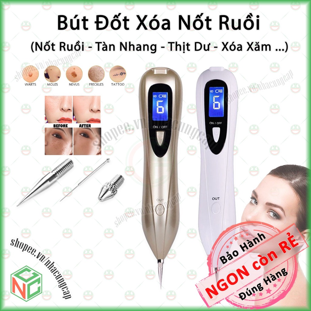 Bút Xóa Đốt Nút Ruồi - Tàn Nhang - Mụn Cóc - Thịt Dư - Có Đèn Led Hiển Thị Tự Làm Đẹp Hiệu Quả Một Cách Bất Ngờ - NLVQ-3