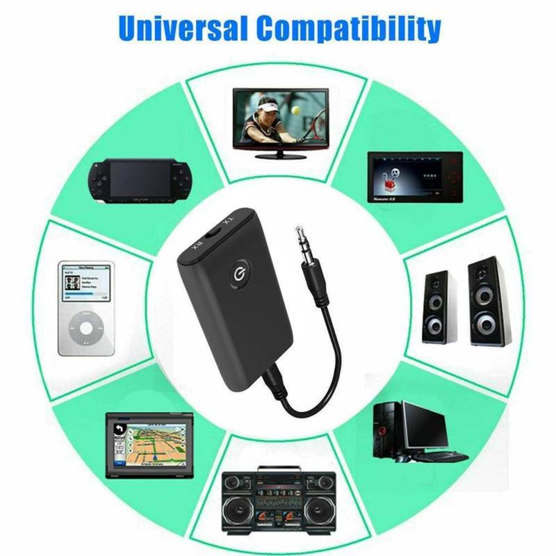 Thiết Bị NhậN TruyềN Bluetooth 5.0 2 Trong 1 3.5MM Chuyên DụNg Cho Laptop Xe Hơi