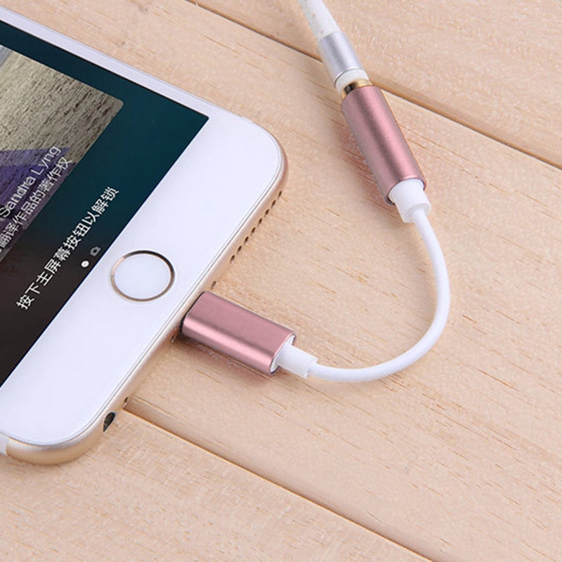 Đầu chuyển đổi kết nối tai nghe cổng 3.5mm thích hợp cho IP7 8 Plus X