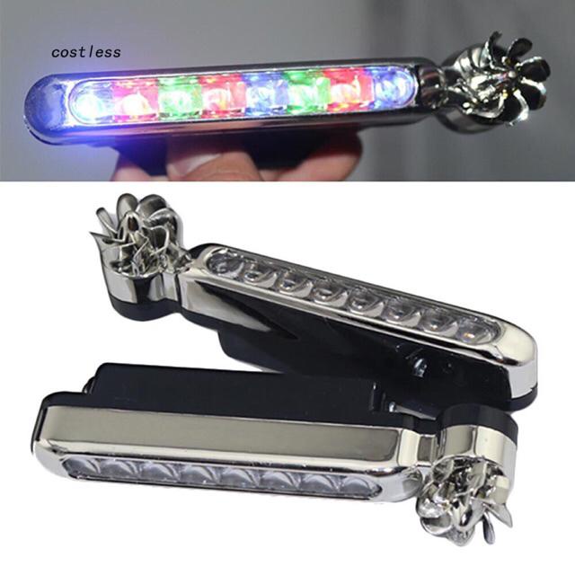 Bộ 2 Đèn Led xe hơi 8 bóng sử dụng năng lượng gió trang trí xe ô tô, xe máy