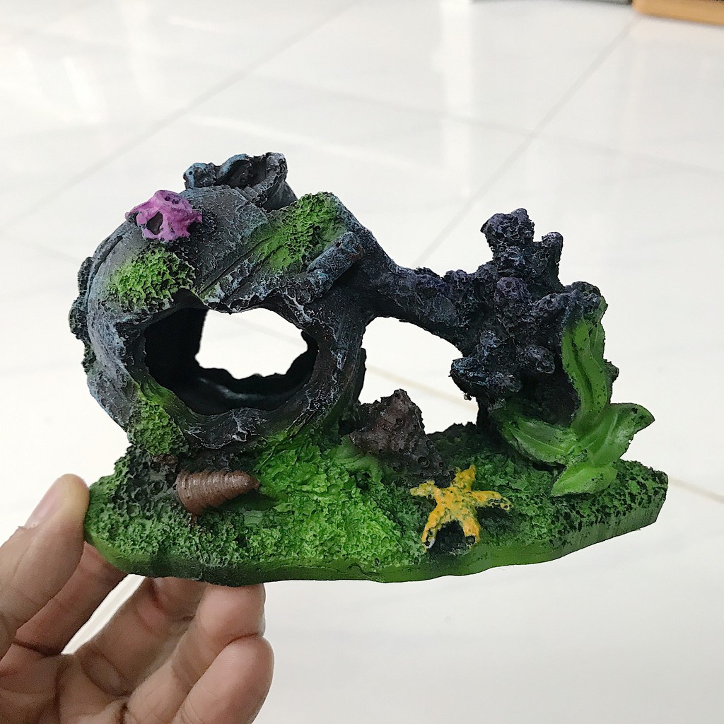 CẢNH LU TRANG TRÍ HỒ CÁ NON BỘ DÀI 11CM RỘNG 5CM CAO 10CM