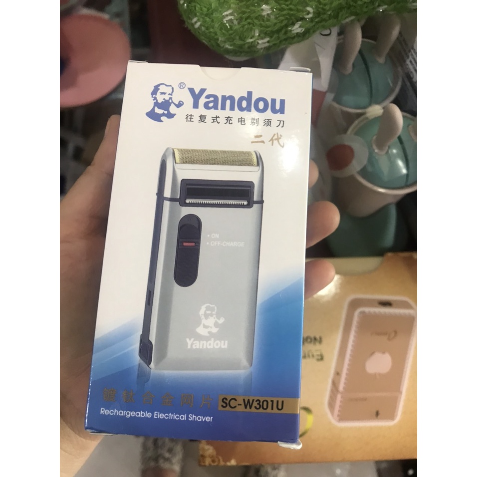 Máy cạo râu Yandou SC-W301U và bộ lưỡi thay thế cho máy cạo râu Yandou