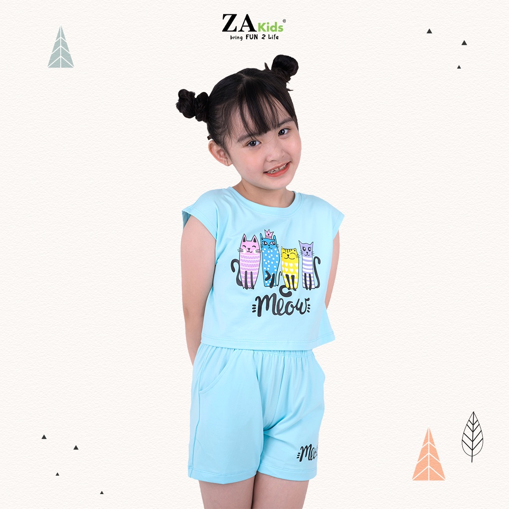 Bộ Quần Áo Thun Ngắn Tay Bé Gái (2-9 Tuổi) ZA Kids ZA22139TN