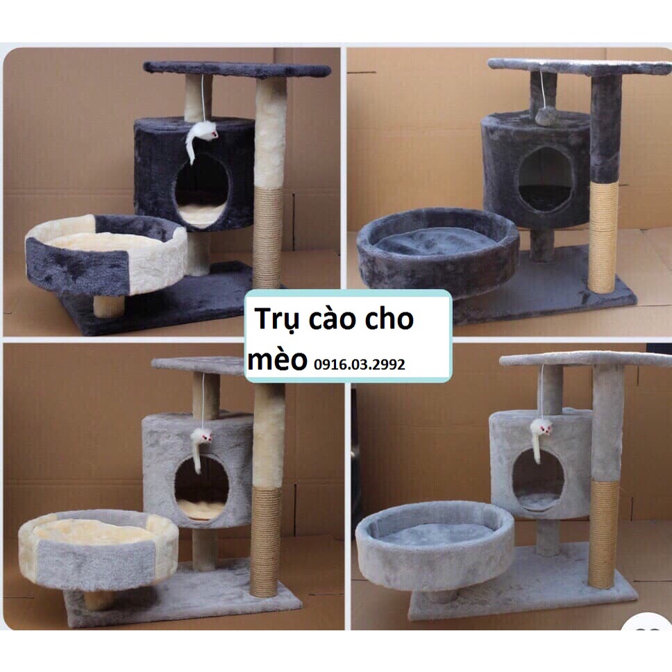 Trụ cào móng cho mèo, Nhà cây cho mèo