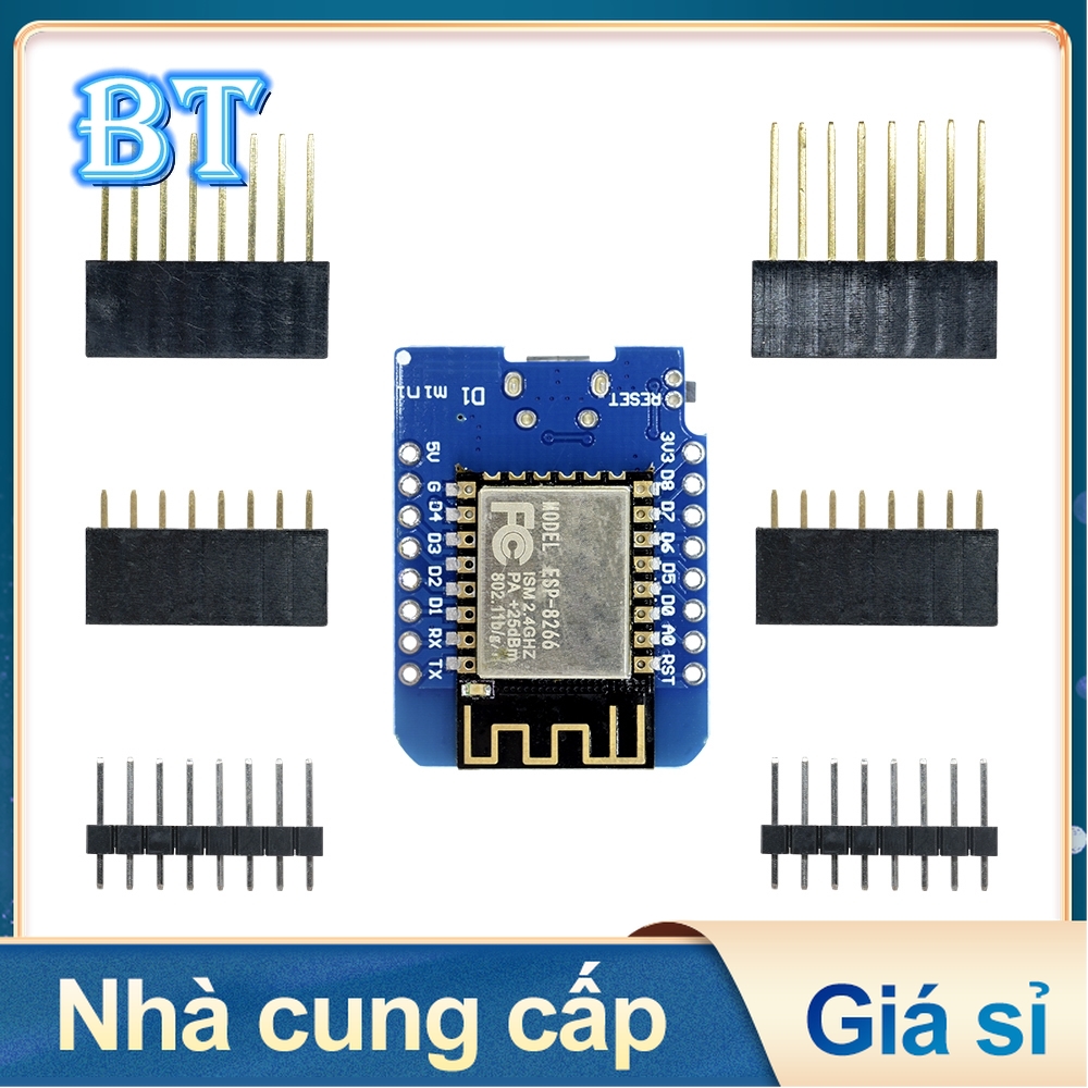 Bảng Mạch Phát Triển Esp8266 Esp-12 Esp-12F Ch340G Ch340 Micro Usb Dành Cho Arduino Wemos D1 Mini V2 Iot Board 3.3v