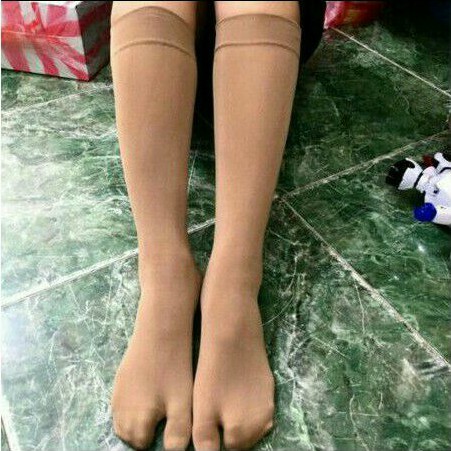Tất da chân xỏ ngón nữ dài đến gối dày dặn