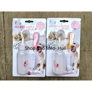 BÌNH BÚ SIZE NHỎ VÀ SIZE TO CHO CHÓ MÈO