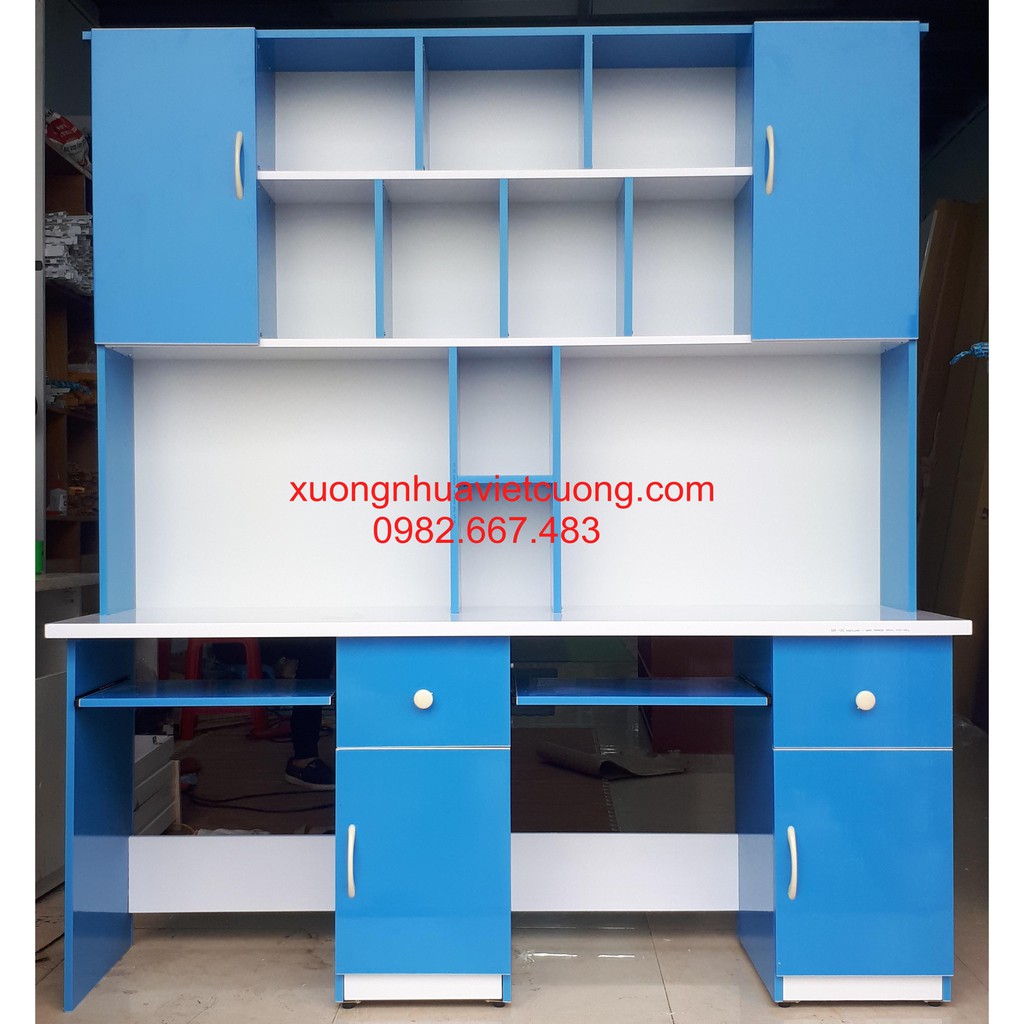 Bàn học đôi 1,8m nhựa đài loan BHD207 - Hà Nội