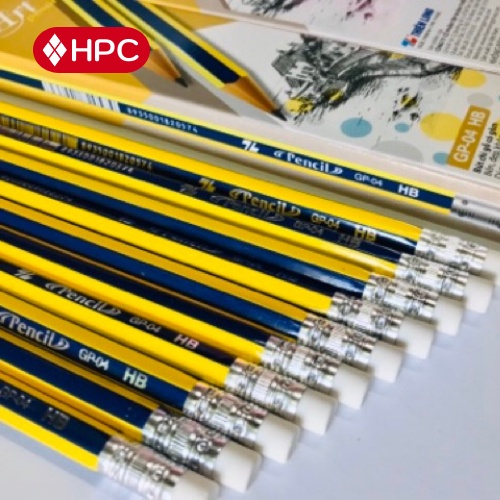 Bút Chì Gỗ Thiên Long GP-04 Kèm Tẩy, Thích Hợp Cho Học Sinh, Sinh Viên, Nhân Viên Văn Phòng - HOÀNG PHÁT STORE