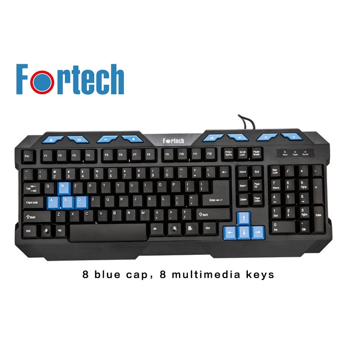 Bàn phím máy tính Fortech KB132 chính hãng bảo hành 12 tháng