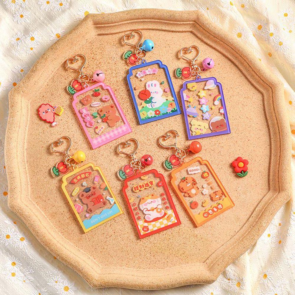 Móc Chìa Khóa Bằng Acrylic Thiết Kế Hoạt Hình Dễ Thương