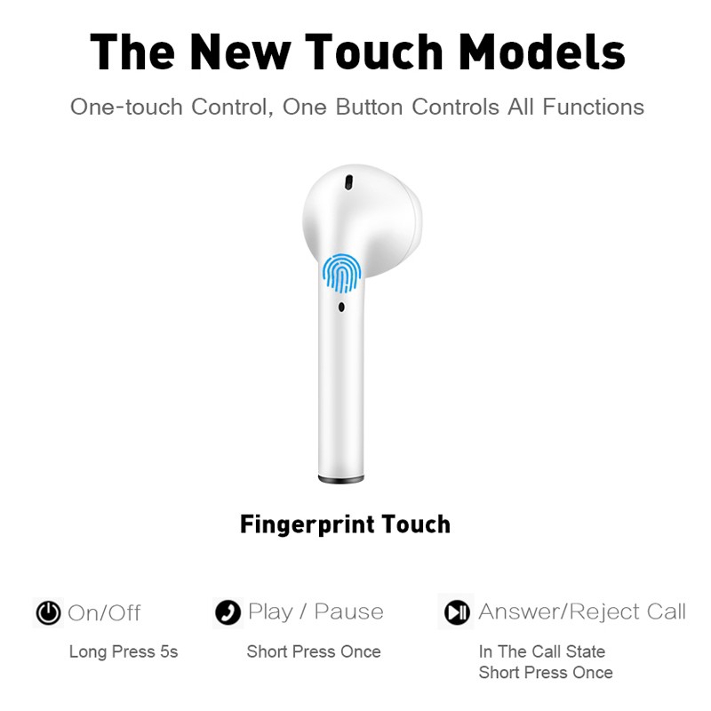 Tai nghe không dây bluetooth V5.0+EDR cho iOS Android | BigBuy360 - bigbuy360.vn
