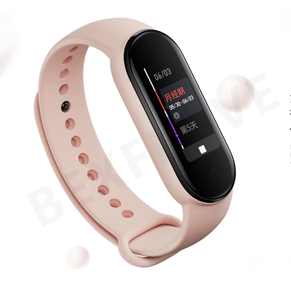 Dây Đeo Thay Thế Chất Liệu Silicon Màu Trơn Cho Xiaomi Mi Band 5 Miband 5 Miband5 Nfc Correa