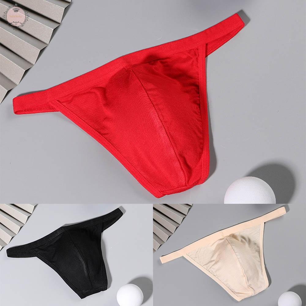 Men Sexy Pouch G-string Briefs Thong Bikini Underwear Sexy T Back Lingerie