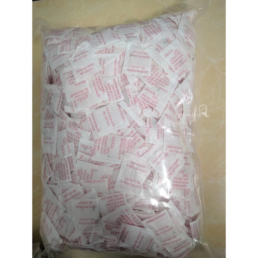 [50 gói] Hạt hút ẩm chống ẩm mốc 1g