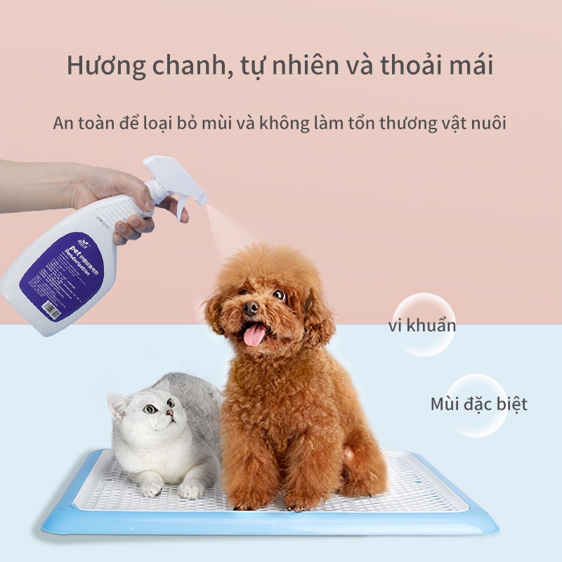 MASTI Xịt khử mùi cho thú cưng 500ml nước hoa khử mùi chó mèo khử trùng cho thú cưng xịt khử mùi cho thú cưng LI0245