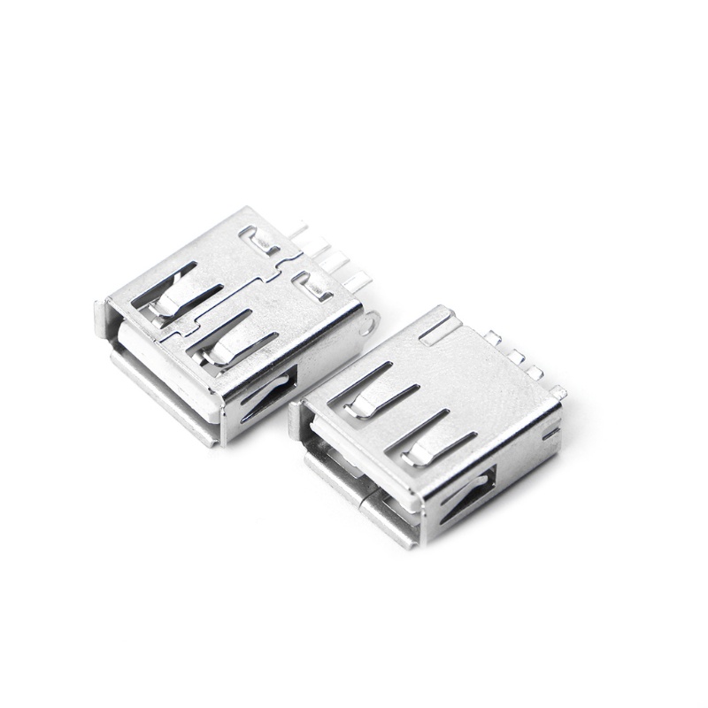 Set 10 Đầu Nối Phích Cắm USB Type A 4 Pin Màu Đen Bằng Nhựa DIY