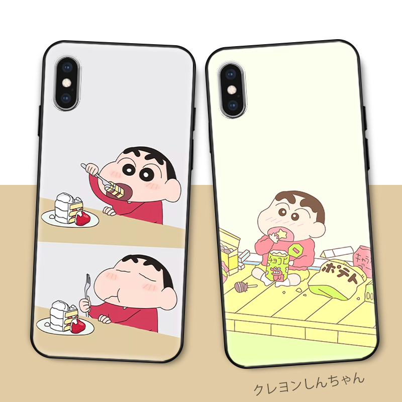 Ốp Điện Thoại Bằng Nhựa Mềm Viền Đen Hình Crayon Shin Chan Cho Sony X Xz Xz1 Compact Xz2 Prime Xz3 Xz4 Xz5 Xzp