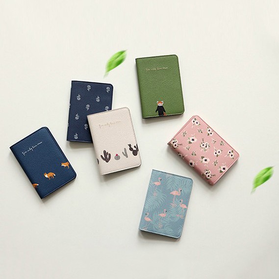 Ví dđựng Passport in hoa xinh xắn