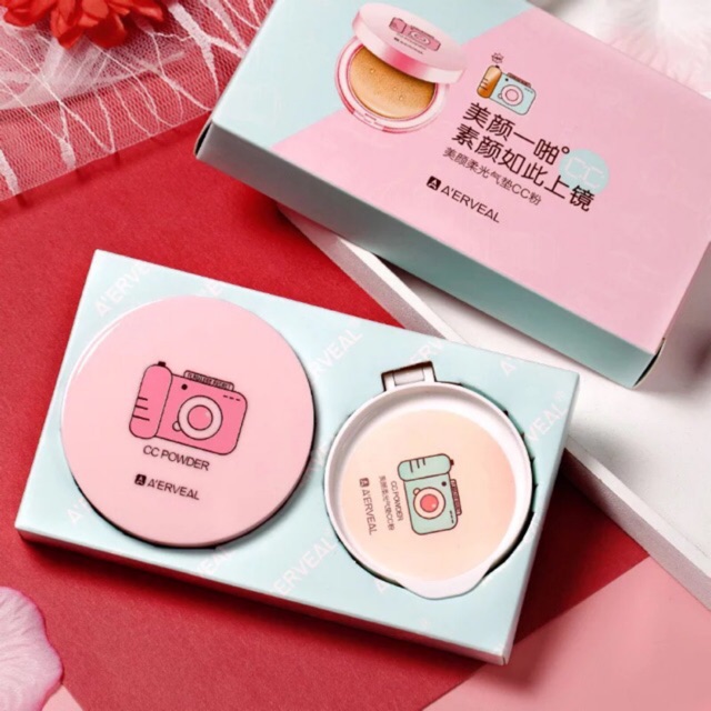 (1+1) Full Set Phấn Nước Nền A'ERVEAL CC Powder Tặng Kèm Lõi Thay Thế | BigBuy360 - bigbuy360.vn