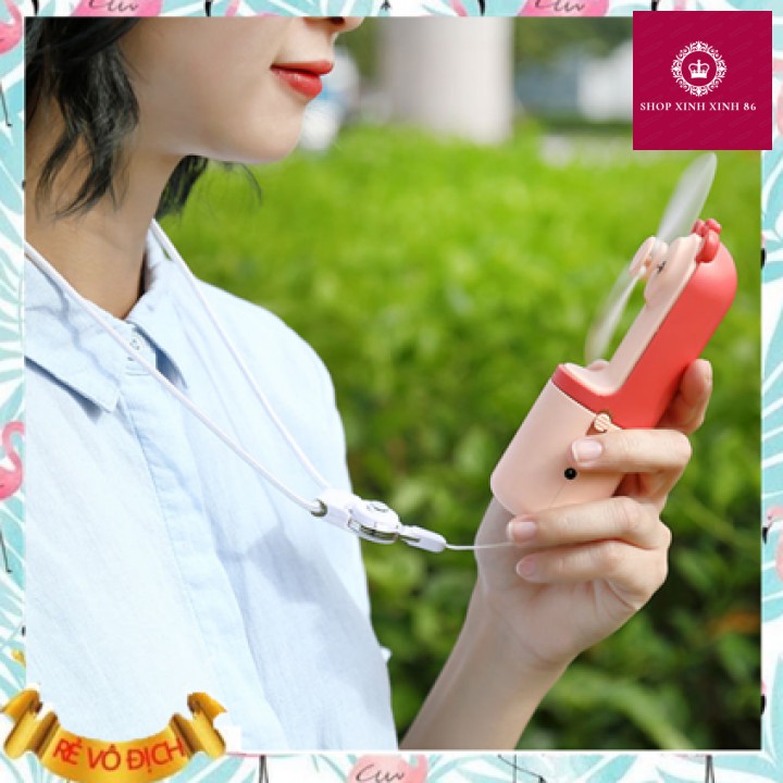 HOT!!! QUẠT PHUN SƯƠNG MINI [FREESHIP-HOÀN XU] Tích Điện Cầm Tay Gấp Gọn Chính Hãng Cao Cấp | BigBuy360 - bigbuy360.vn