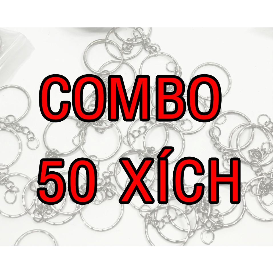 Combo 100 Khoen làm móc khóa - MẪU RĂNG CƯA - đường kính 2.4cm . màu bạc  xi sáng bóng chất lượng tối