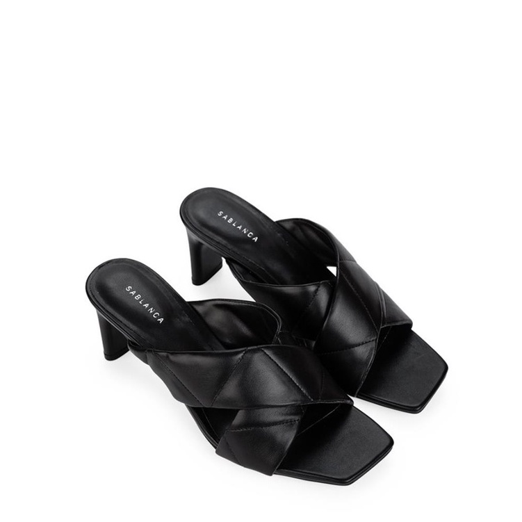 Guốc nhọn quai chéo chần bông Sablanca GN0034