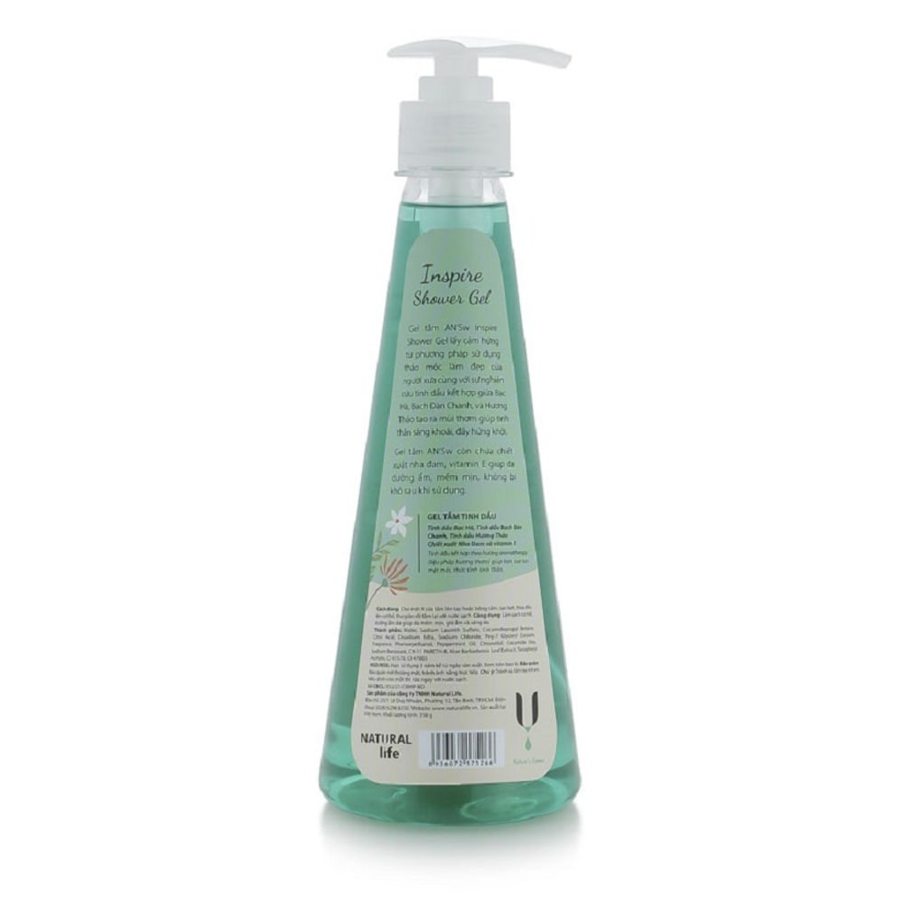 Sữa Tắm Dạng Gel AN'Sw Tinh Dầu Inspire 350g