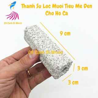 Thanh sứ lọc Muối Tiêu mè đen size 9x3 CM lọc nước hồ cá cảnh