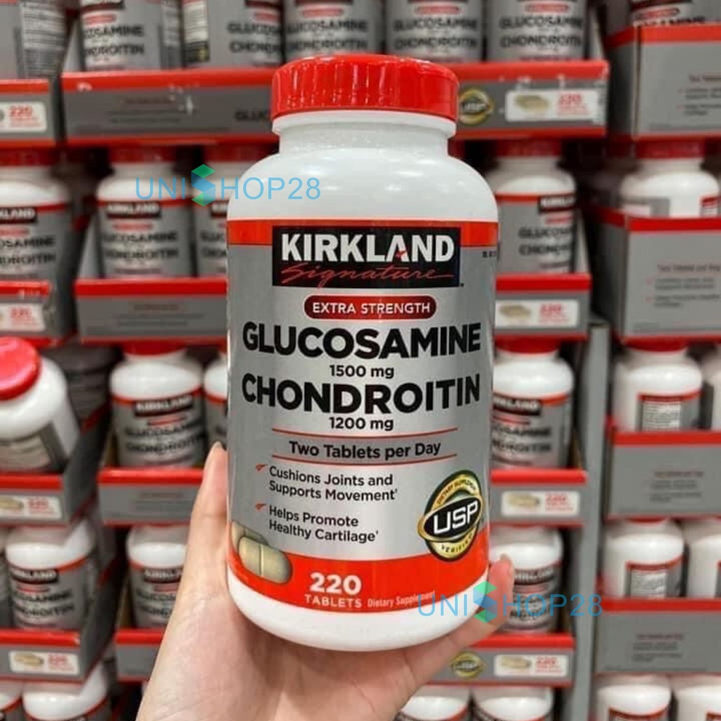 Viên Uống Glucosamine Thực Phẩm Chức Năng Bổ Khớp Kirkland Glucosamine 500mg & Chondroitin 1200mg