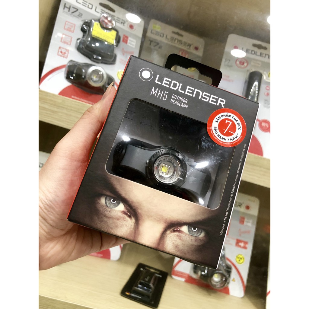 Đèn pin đội đầu Ledlenser MH5 –Rechargeable (Sạc từ) - 400 Lumens Có thể Sạc không cần tháo rời pin