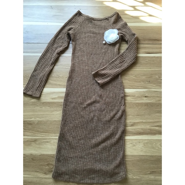 Váy len nâu Tây freesize 70k