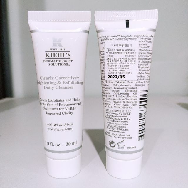 Sữa rửa mặt, tẩy tế bào chết sáng da kiehls clearly corrective