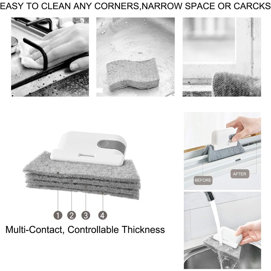 Bàn Chải Làm Sạch Rãnh Cửa Sổ 2 Trong 1