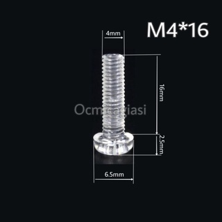 Combo 20 ốc mica M4*16 vặn vít trong suốt