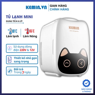 Tủ lạnh mini Kemin 6 lít nhỏ gọn sang trọng đa năng 2 chiều Nóng và Lạnh bảo hành 6 tháng, 1 đổi 1 trong 7 ngày
