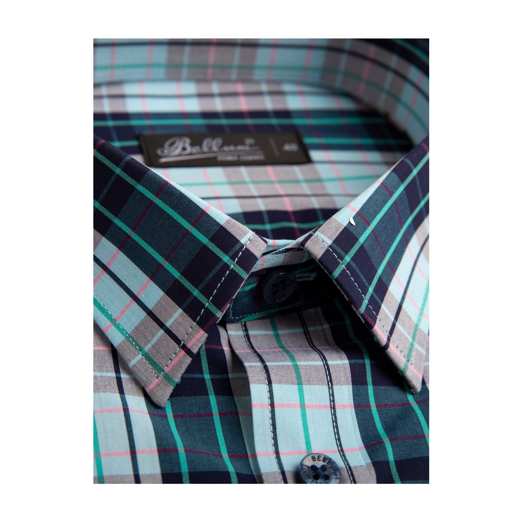 Áo sơ mi nam ngắn tay BELLUNI sợi tre kháng khuẩn chống tia UV - ABN.BP.BE.202.BG5