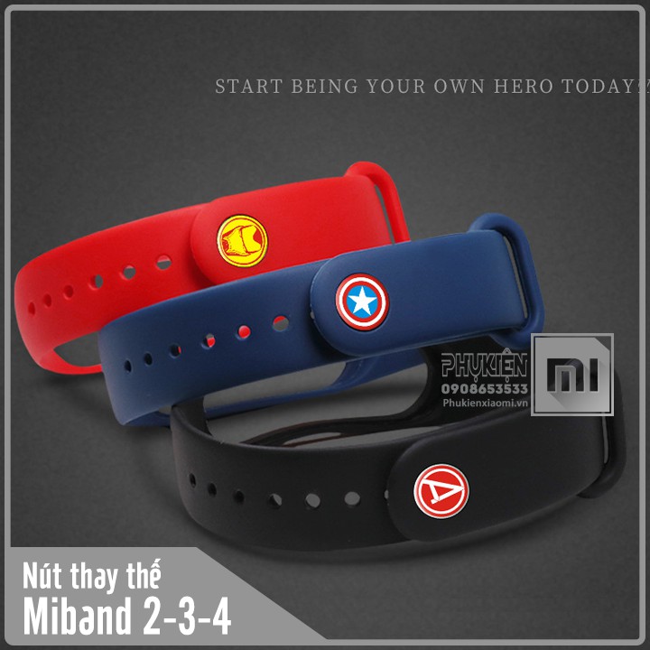 Nút hình thay thế cho dây đeo Miband 3/4