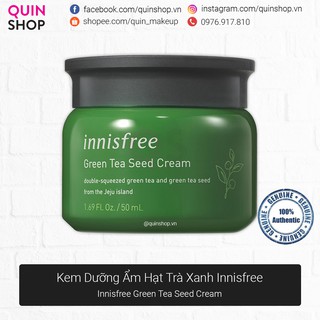 [Quinshop.vn] Kem Dưỡng Da Cấp Ẩm Sâu Innisfree Green Tea Seed Cream