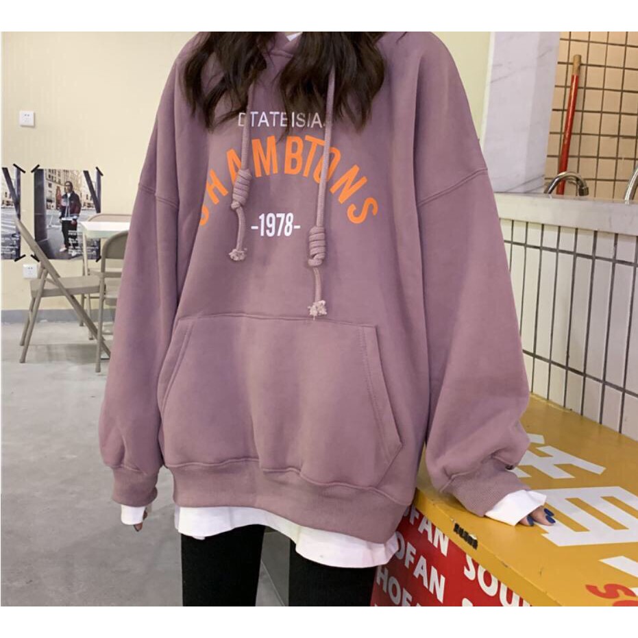 áo nỉ nữ , áo khoác hoodie phối chữ cá tính 0011