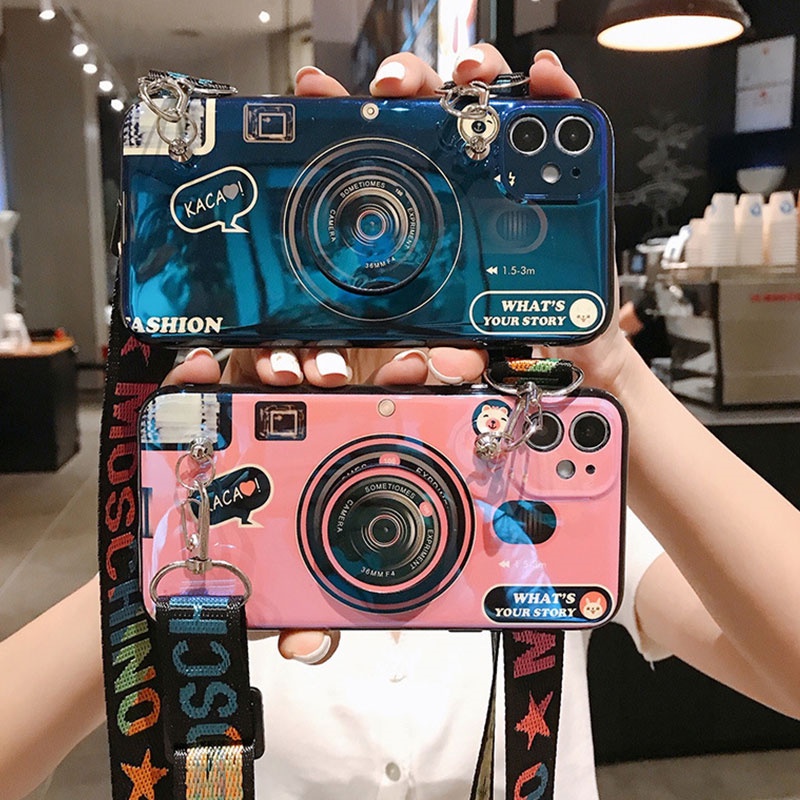 Ốp Điện Thoại Hình Máy Ảnh Cho iPhone 6 Plus 6s Plus SE 2020 7 Plus 8 Plus X XR XS Max 11 Pro Max 12 Pro Max 12Mini 13 Pro Max