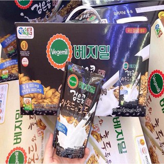 Sữa Óc Chó Đậu Đen Hạnh Nhân Vegemil 20 túi x 190ml
