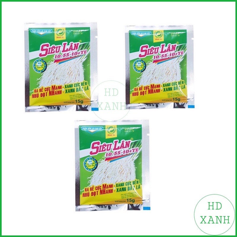 Phân bón cao cấp siêu lân xanh 10-55-10 15g