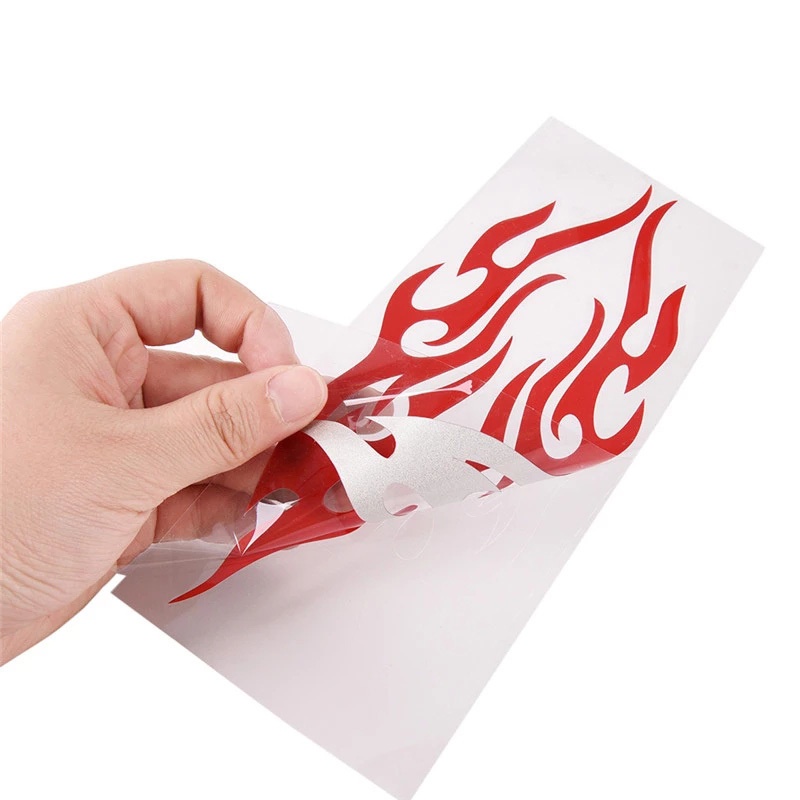 Miếng Dán Hình Ngọn Lửa 3D Trang Trí Xe Hơi, Laptop
