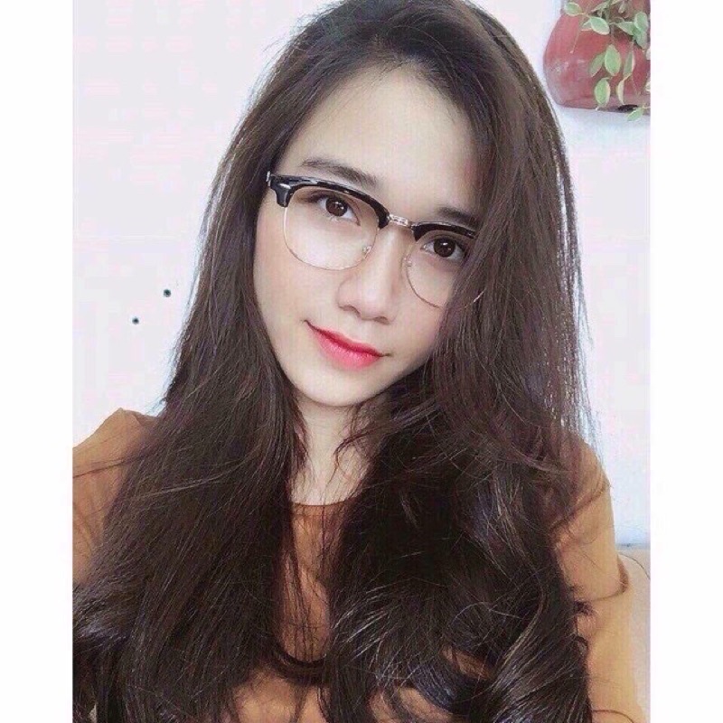 Gọng kính cận nam , nữ , Gọng nửa viền kim loại - TAMANHEYEWEAR Nhận cắt kính theo yêu cầu