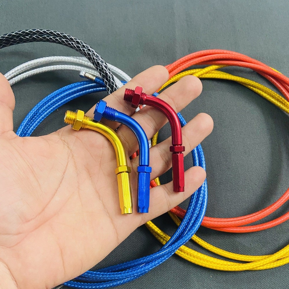 DÂY GA XE MÁY THÁI VÀ ÓNG GA NHÔM GẮN CÙM GA (NHIỀU MÀU LỰA CHỌN)