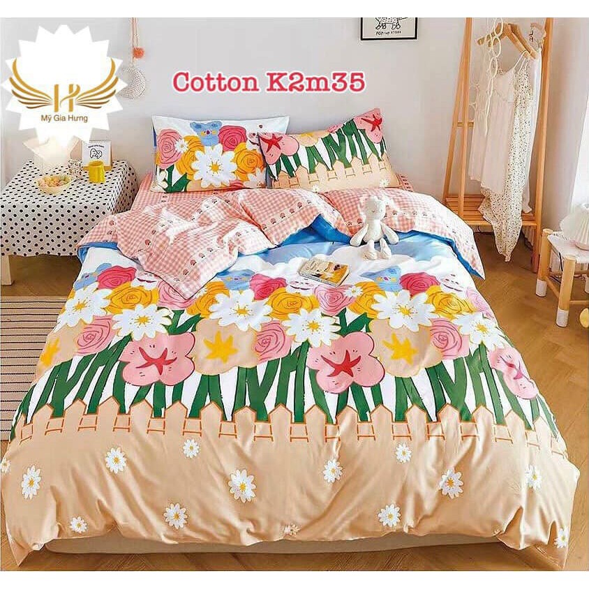 set cotton hàn quốc + mền m= 680k, m8=700k