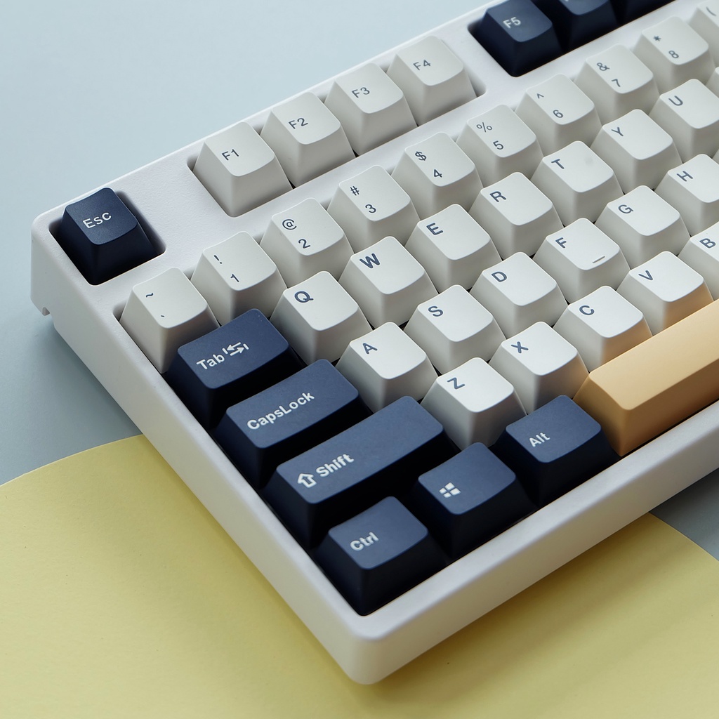 PBT keycap OEM Profile 127 Phím Nhuộm thăng hoa ANSI Layout Keycap cho Bàn phím cơ chơi game Cherry MX Switch